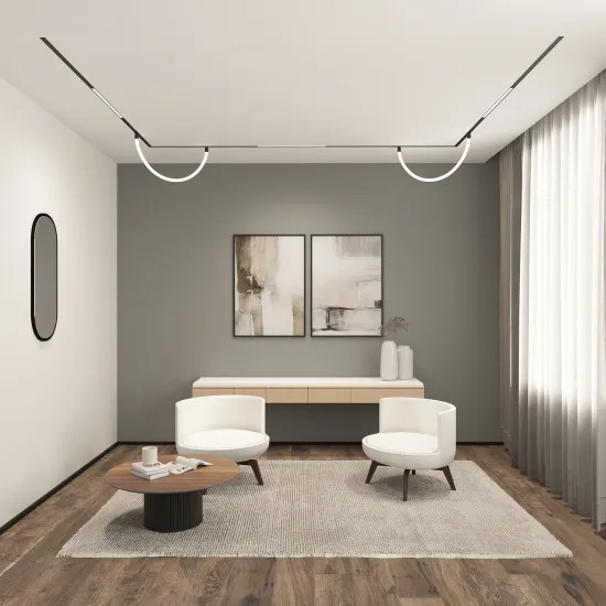 DENKIRS SMART LINEAR fekete Smart mágneses sínes rendszer lámpafej (DEN-DK/EU-8005-BK) LED 1 izzós IP20