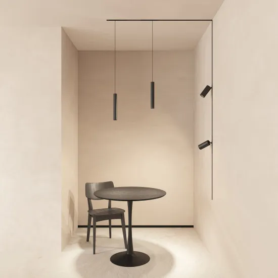 DENKIRS SMART SPOT fekete Smart mágneses sínes rendszer lámpafej (DEN-DK/EU-8320-BK) LED 1 izzós IP20