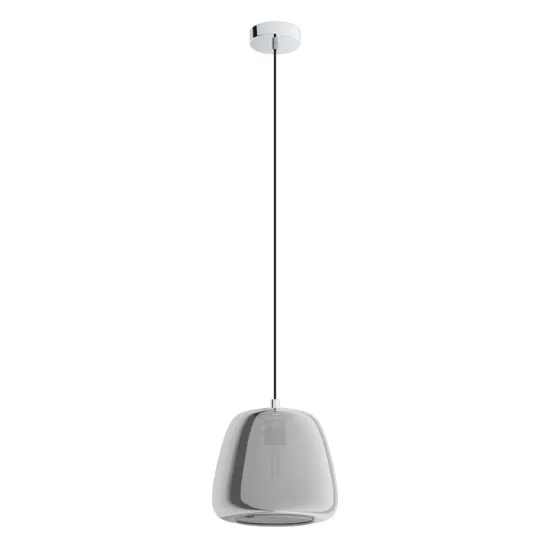 Eglo Albarino szürke-fekete függesztett lámpa (EG-39666) E27 1 izzós IP20