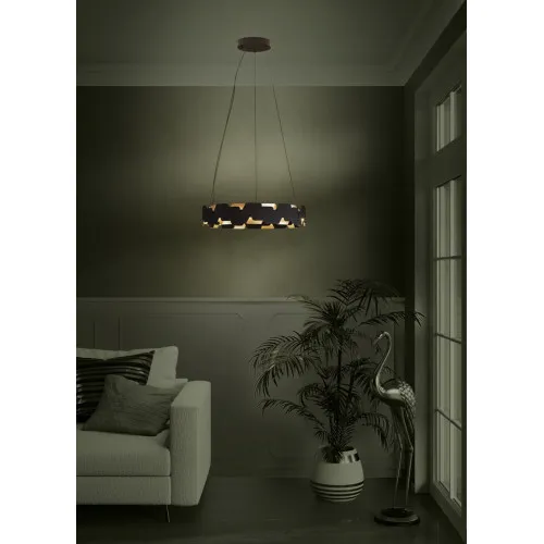 Eglo Altagracia fekete-arany LED függesztett lámpa (EG-390031) LED 2 izzós IP20