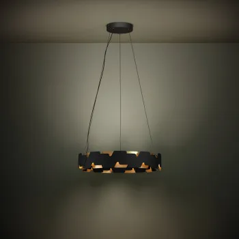 Eglo Altagracia fekete-arany LED függesztett lámpa (EG-390031) LED 2 izzós IP20
