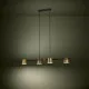 Eglo Altamira fekete-sárgaréz függesztett lámpa (EG-39985) GU10 4 izzós IP20