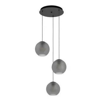 Eglo Arangona fekete-sötétszürke függesztett lámpa (EG-390213) E27 3 izzós IP20