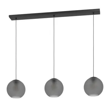 Eglo Arangona fekete-sötétszürke függesztett lámpa (EG-390214) E27 3 izzós IP20