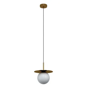 Eglo Arenales fehér-sárgaréz függesztett lámpa (EG-39952) E27 1 izzós IP20