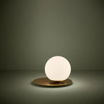Eglo Arenales fehér-sárgaréz asztali lámpa (EG-39954) E27 1 izzós IP20