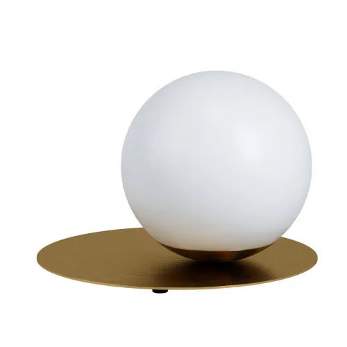 Eglo Arenales fehér-sárgaréz asztali lámpa (EG-39954) E27 1 izzós IP20