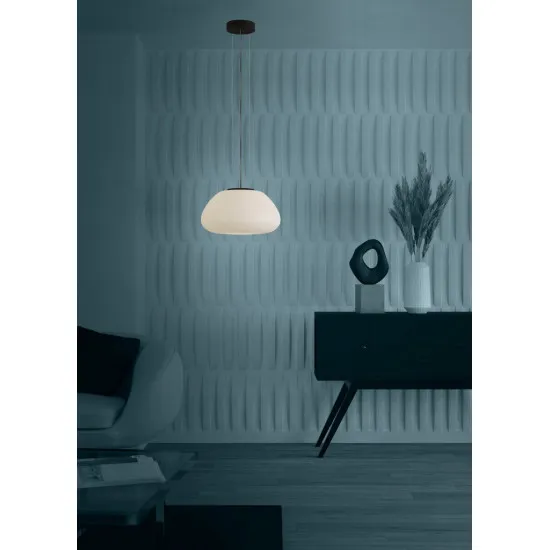 Eglo Balmes fekete-fehér függesztett lámpa (EG-390201) E27 1 izzós IP20