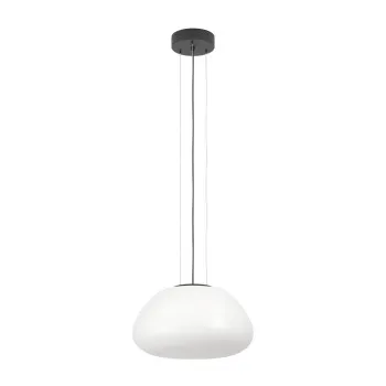 Eglo Balmes fekete-fehér függesztett lámpa (EG-390201) E27 1 izzós IP20