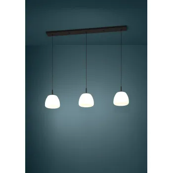 Eglo Balmes fekete-fehér függesztett lámpa (EG-390202) E27 3 izzós IP20