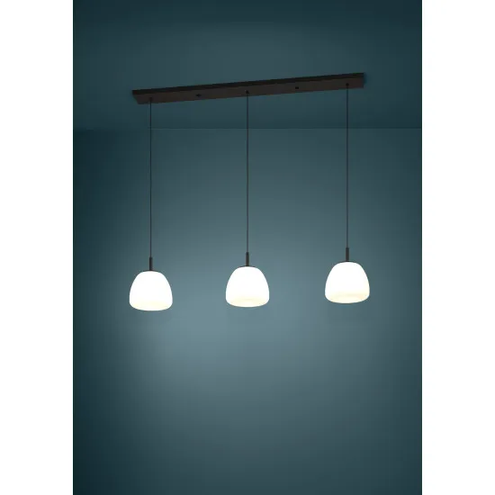 Eglo Balmes fekete-fehér függesztett lámpa (EG-390202) E27 3 izzós IP20
