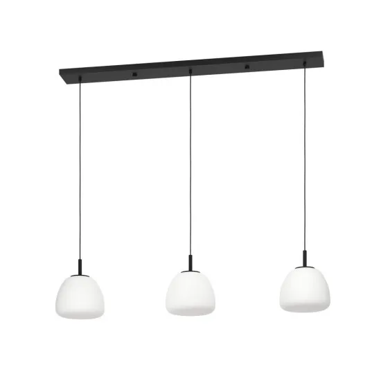 Eglo Balmes fekete-fehér függesztett lámpa (EG-390202) E27 3 izzós IP20