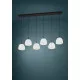 Eglo Balmes fekete-fehér függesztett lámpa (EG-390203) E27 6 izzós IP20