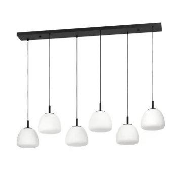 Eglo Balmes fekete-fehér függesztett lámpa (EG-390203) E27 6 izzós IP20