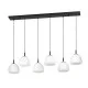 Eglo Balmes fekete-fehér függesztett lámpa (EG-390203) E27 6 izzós IP20