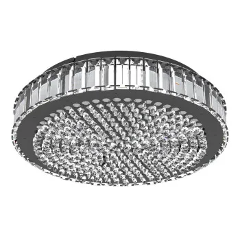 Eglo Balparda fekete-átlátszó LED mennyezeti lámpa (EG-390248) LED 1 izzós IP20