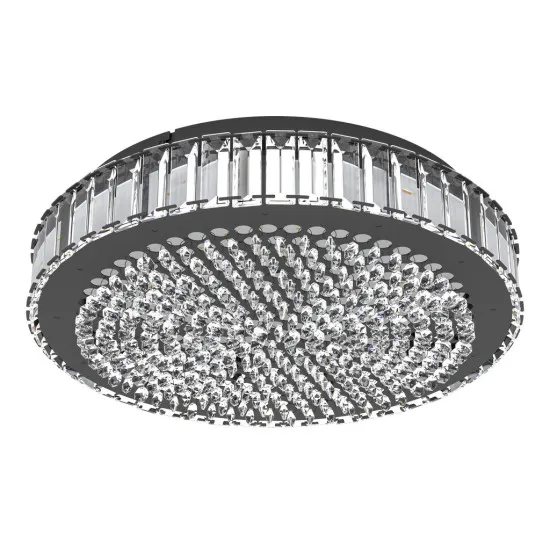 Eglo Balparda fekete-átlátszó LED mennyezeti lámpa (EG-390248) LED 1 izzós IP20