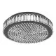 Eglo Balparda fekete-átlátszó LED mennyezeti lámpa (EG-390248) LED 1 izzós IP20