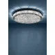 Eglo Balparda fekete-átlátszó LED mennyezeti lámpa (EG-390249) LED 8 izzós IP20