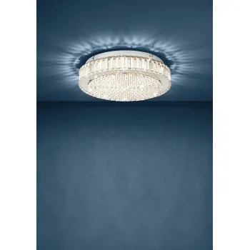 Eglo Balparda króm-átlátszó LED mennyezeti lámpa (EG-39746) LED 1 izzós IP20