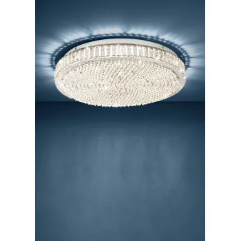 Eglo Balparda króm-átlátszó LED mennyezeti lámpa (EG-39747) LED 8 izzós IP20