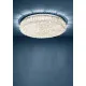 Eglo Balparda króm-átlátszó LED mennyezeti lámpa (EG-39747) LED 8 izzós IP20