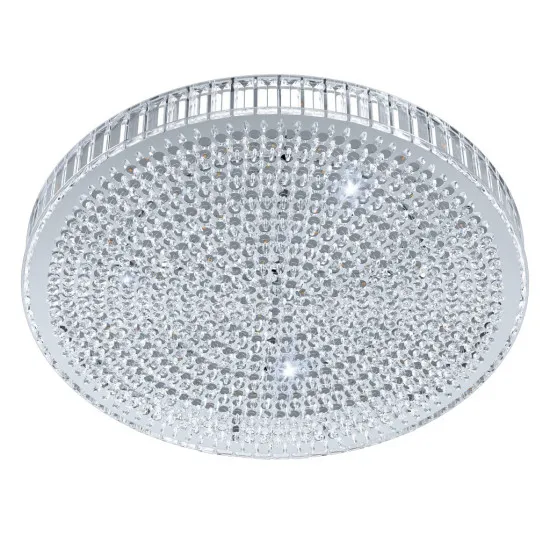 Eglo Balparda króm-átlátszó LED mennyezeti lámpa (EG-39747) LED 8 izzós IP20