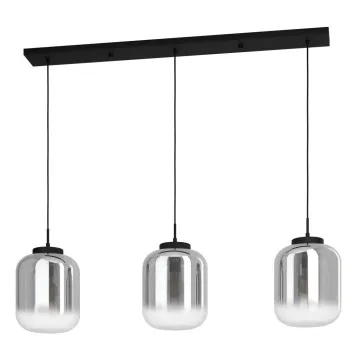 Eglo Bulciago szürke-fekete függesztett lámpa (EG-390104) E27 3 izzós IP20