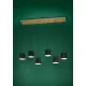 Eglo Camarioca barna-fekete függesztett lámpa (EG-390131) E27 6 izzós IP20