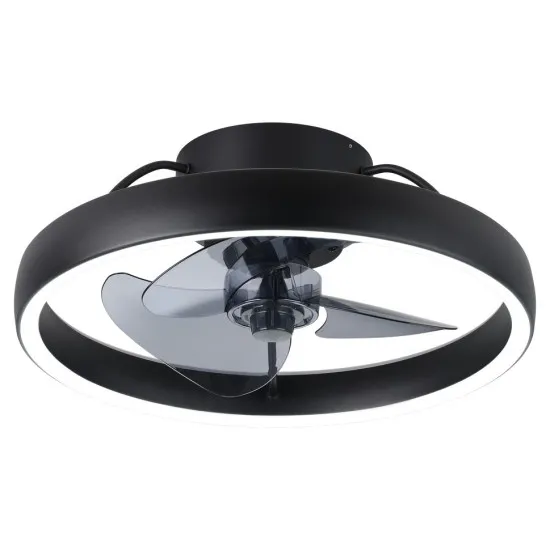 Eglo Manarola fekete LED ventilátoros lámpa (EG-35247) LED 1 izzós IP20