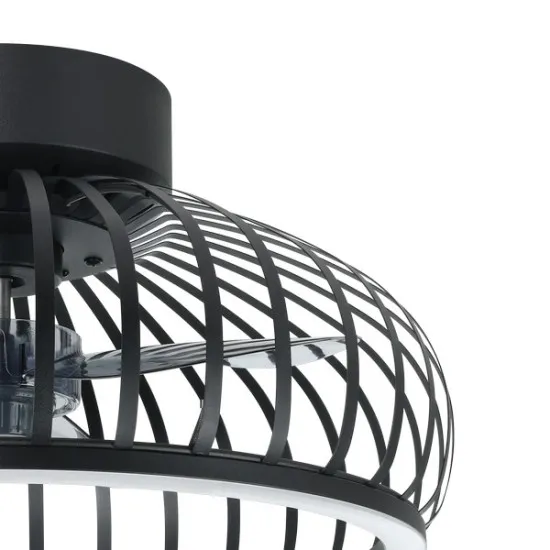 Eglo Mogano fekete LED ventilátoros lámpa (EG-35237) LED 1 izzós IP20