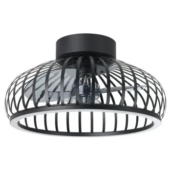 Eglo Mogano fekete LED ventilátoros lámpa (EG-35237) LED 1 izzós IP20
