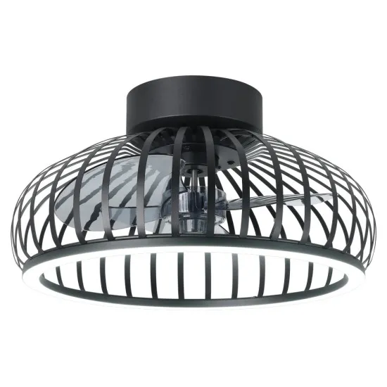 Eglo Mogano fekete LED ventilátoros lámpa (EG-35237) LED 1 izzós IP20