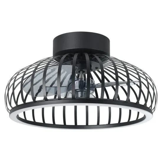 Eglo Mogano fekete LED ventilátoros lámpa (EG-35237) LED 1 izzós IP20