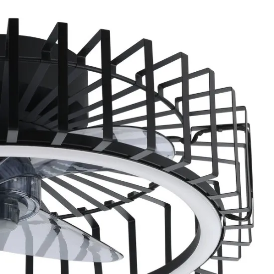 Eglo Orikum fekete LED ventilátoros lámpa (EG-35236) LED 1 izzós IP20