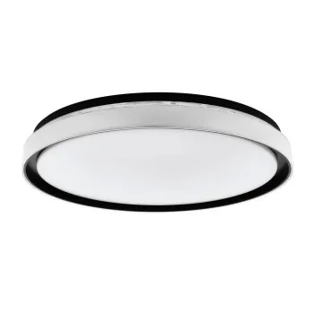 EGLO SELUCI fekete-fehér-átlátszó LED mennyezeti lámpa (EG-99781) LED 4 izzós IP20