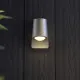 Endon Beam ezüst LED vízvédett kültéri fali lámpa (END-95536) LED 1 izzós IP44