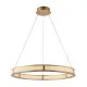 Endon Classic Ribbed Hoop arany-átlátszó függesztett lámpa (END-111334) LED 1 izzós IP20