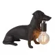 Endon Dachshund fekete-átlátszó gyermek asztali lámpa (END-101188) E27 1 izzós IP20