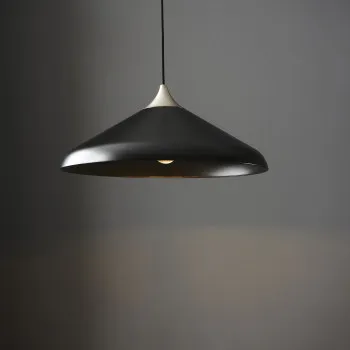Endon Glo fekete függesztett lámpa (END-96560) E27 1 izzós IP20