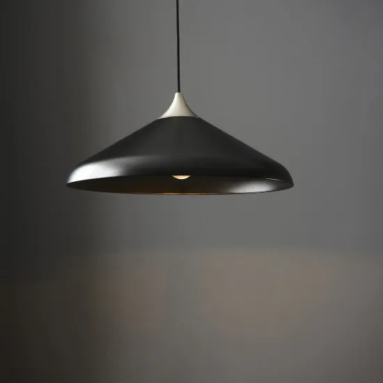 Endon Glo fekete függesztett lámpa (END-96560) E27 1 izzós IP20