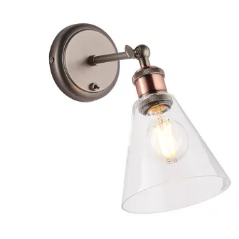 Endon Hal bronz fali lámpa (END-92874) E27 1 izzós IP20