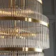 Endon Marietta Grand sárgaréz-átlátszó függesztett lámpa (END-112793) E14 21 izzós IP20