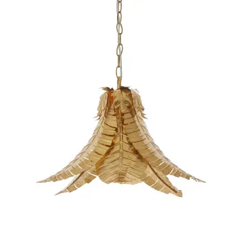 Endon Palm Leaf arany függesztett lámpa (END-93875) E27 1 izzós IP20