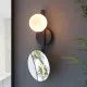 Endon Spa mirror fekete-fehér vízvédett tükrös fürdőszobai falikar (END-96729) G9 1 izzós IP44