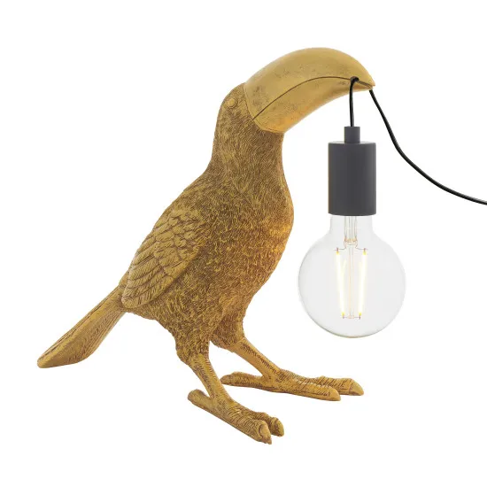 Endon Toucan arany-fekete gyermek asztali lámpa (END-95077) E27 1 izzós IP20