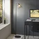 Endon Urban szürke-fekete állólámpa (END-107013) E27 1 izzós IP20