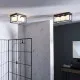 Endon Zona fekete-fehér vízvédett fürdőszobai mennyezeti lámpa (END-95050) G9 4 izzós IP44