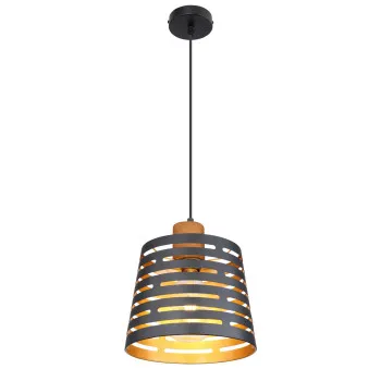 Globo Ablona fekete függesztett lámpa (GLO-15451H) E27 1 izzós IP20