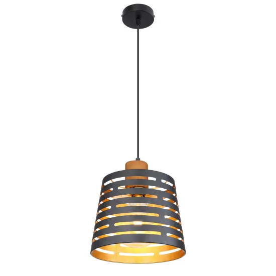 Globo Ablona fekete függesztett lámpa (GLO-15451H) E27 1 izzós IP20